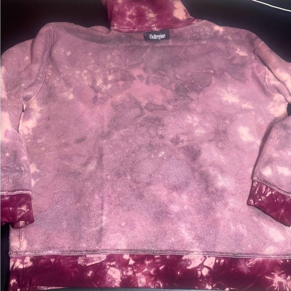 BNWT CIVIL REGIME CRANBERRY MARBLE WASH LARGE MENS UNISEX TIE DYE HOODIE - Picture 7 of 16